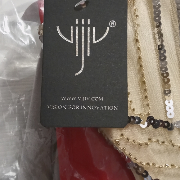 Gold and Silver Sequin Dress NWT - Picture 5 of 5